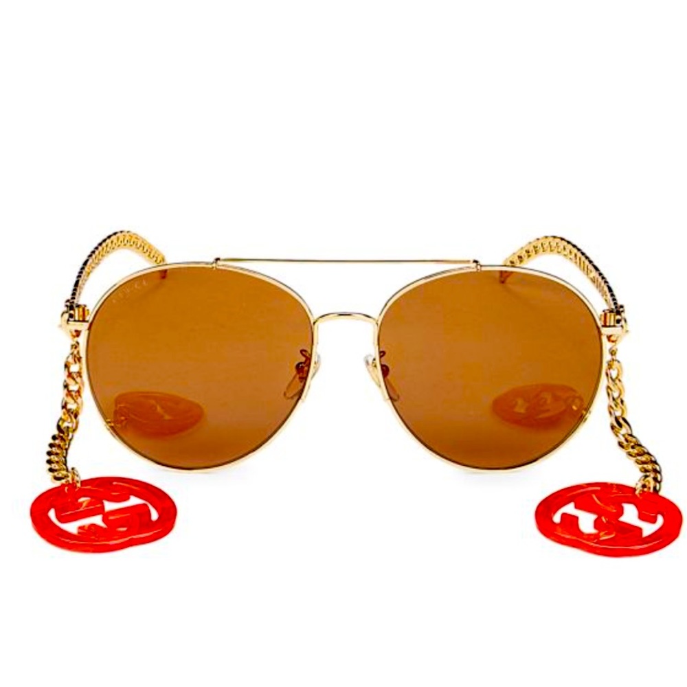 Gucci Red Charm Sunglasses